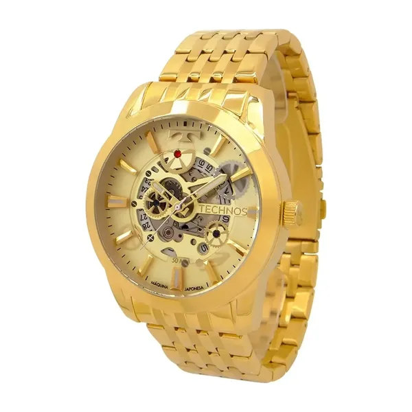 Technos Dourado Automático Prova D'água