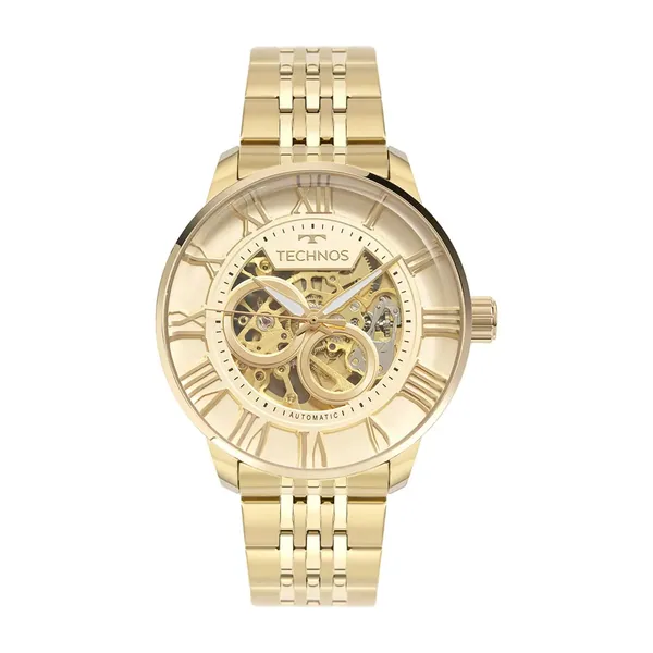 Technos Masculino Automático Dourado - G3265AR/1D