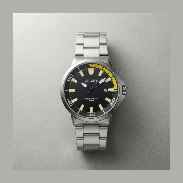 Orient Masculino Prata Amarelo MBSS1197APYSX