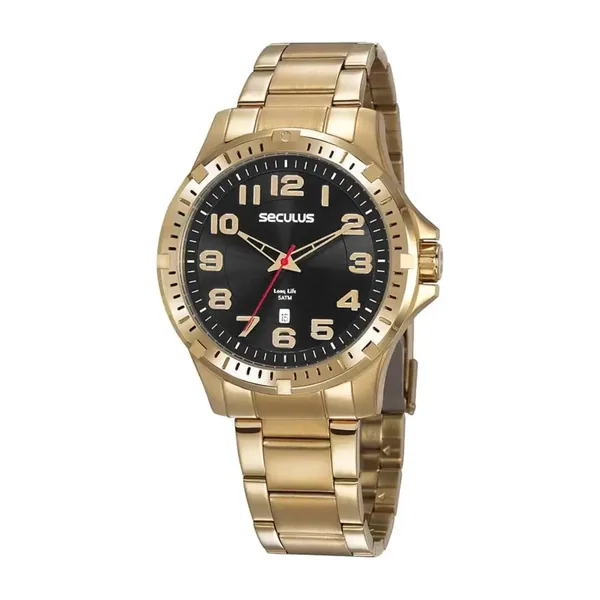 Seculus Masculino Dourado 20787GPSVDA3