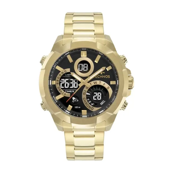 Technos Dourado Masculino W23721AAA/1P