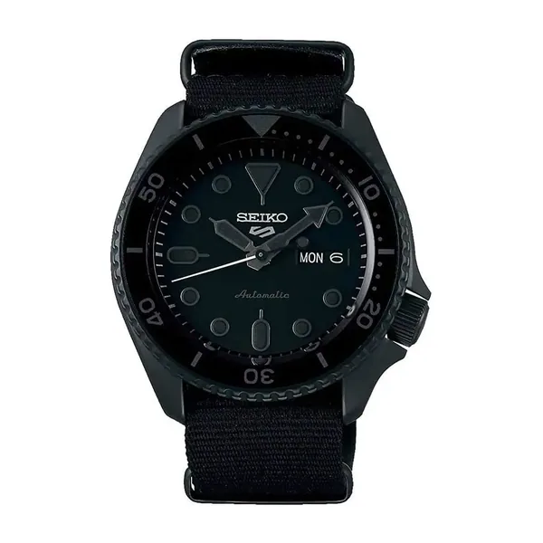 Seiko Masculino SRPD79 Sports 5 Preto 42.5MM Aço Ino