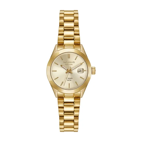 Seculus Feminino Automático Dourado 44292LPSVDA1
