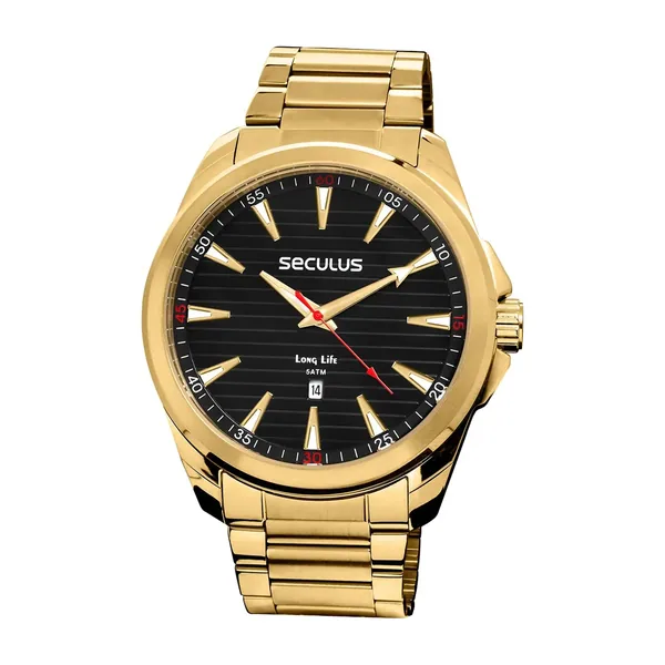 Seculus Masculino Long Life 77239GPSVDA2