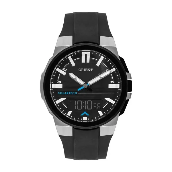 Orient Solartech Preto Prata Masculino MTSPA002 P1PX