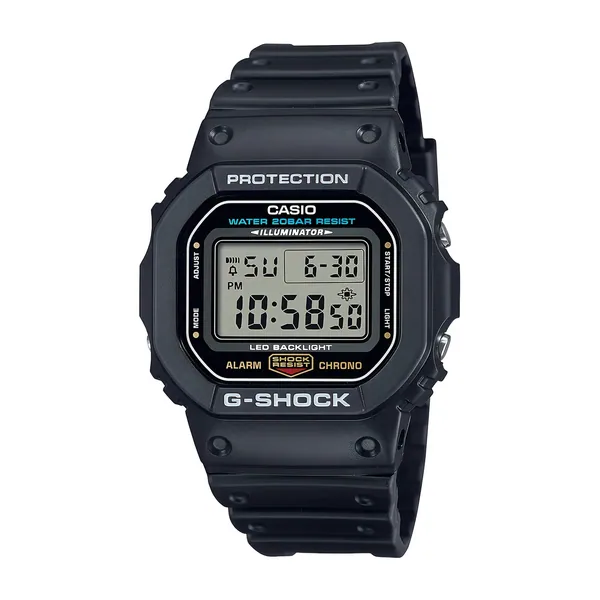 Casio G-Shock DW-5600UE-1DR Digital, de Resina Preta e