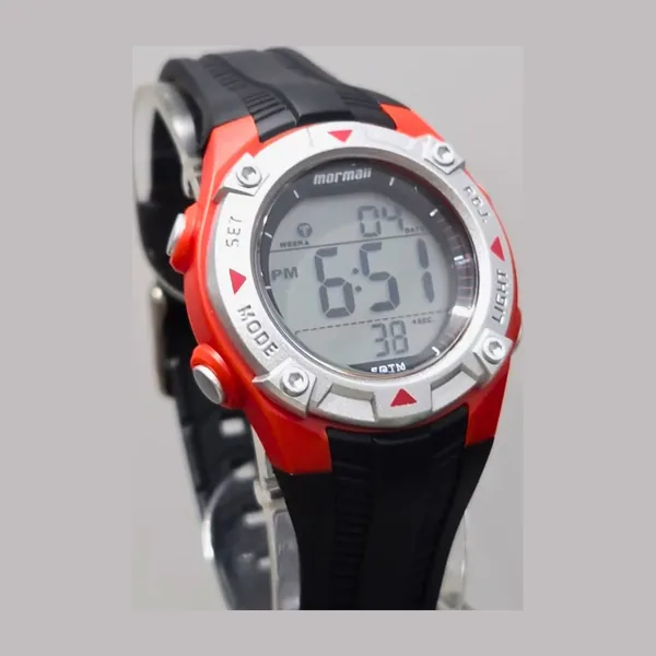Mormaii Infantil Masculino Preto Vermelho