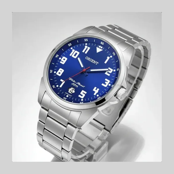 Orient Masculino Azul Esportivo Sofisticado