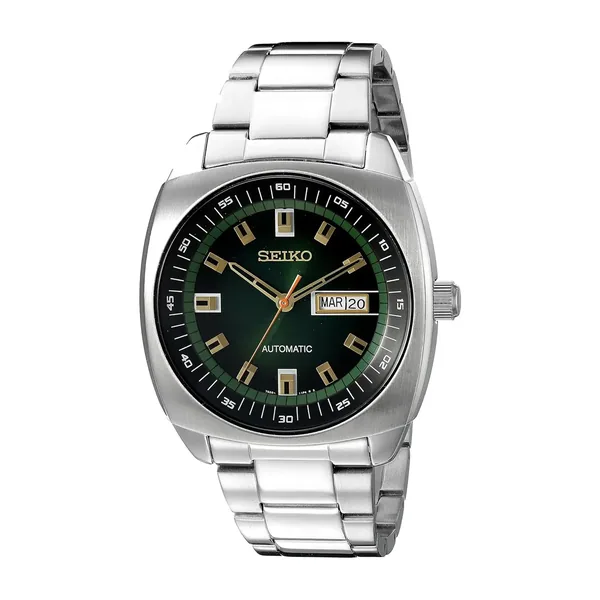 Seiko Masculino SNKM97 Analógico Mostrador Verde Au