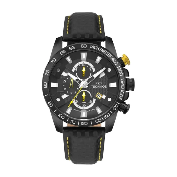 Technos Masculino Carbon Cronógrafo Preto OS1ABT/0P