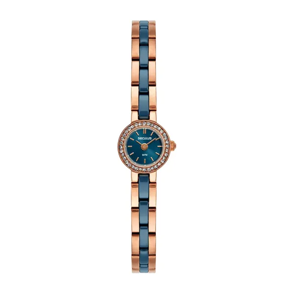 Seculus Feminino Cerâmica Cristais Rosé
