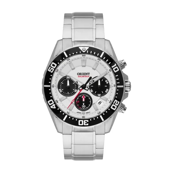Orient Solartech Cronógrafo Panda Masculino