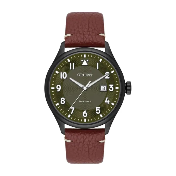 Orient Masculino Solartech Couro MPSC1017 E2NX