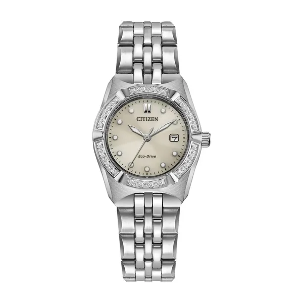 Citizen Feminino Ecodrive Dress Classic Corso, Bisel