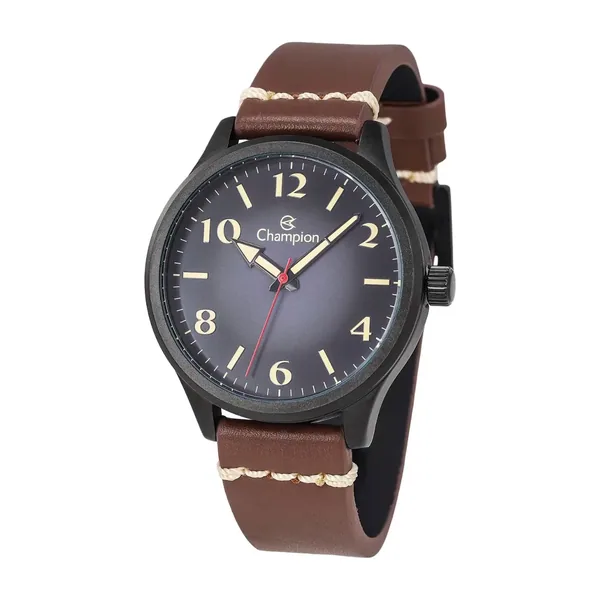 Champion Masculino Preto E Marrom Pulseira De Couro