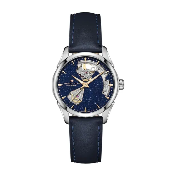 Hamilton Feminino Jazzmaster Automático, Caixa De Ac